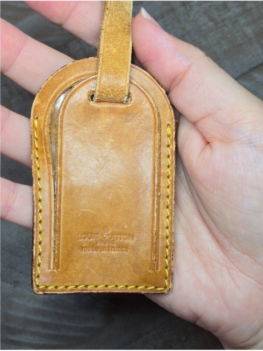 Louis Vuitton Natural Vachetta Leather Luggage Tag and Strap Set - Picture 6 of 8